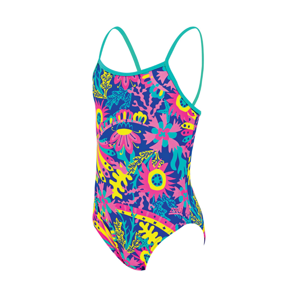 Zoggs Girls Ocean Play Yaroomba Floral Swimsuit - Bañadores de una pieza