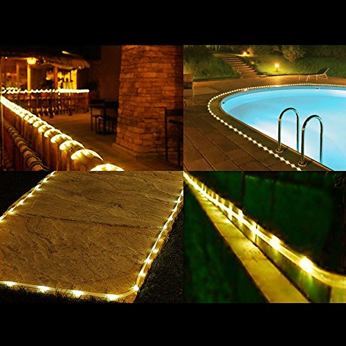 100 LEDs Solar Cadena de Luces, 12 m Manguera Iluminación para Navidad, Fiestas, Bodas, Patio, Dormitorio, Jardines, Festivales,etc