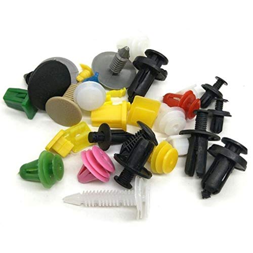 100pcs aleatoria mezclando los clips del coche universal Fender parachoques plástico Menaje Auto plástico Fastener (Paquete de 100) VONKY