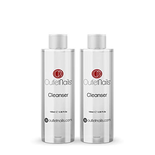 2 x Cleaner para Gel 100ml Aroma Cherry - Eliminar la capa pegajosa de geles UV y Led/Esmaltes permanentes/Esmaltado Permanente/Cleanser para uñas de gel