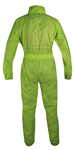 A-pro – Traje de lluvia para moto, mono impermeable, fluorescente, 1 unidad, talla L