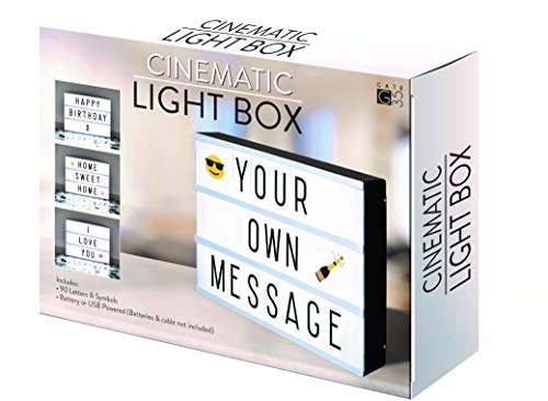 A4 cinematográfica caja de luz señal con letras y Emojis para fiestas, bodas, promoción, bebé hitos