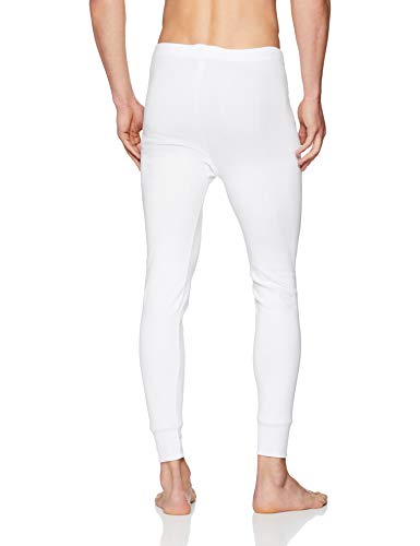 ABANDERADO Calzón Largo Termal Abierto de algodón Pantalones térmicos, Blanco, M/48 para Hombre