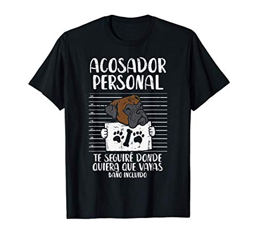 Acostador Personal Perro Boxer Gracioso Dog Lover Regalo Camiseta