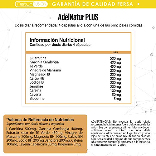 Adelgazante Definitivo – Potente Acción Quemagrasa, Termogénica y Saciante | La Fórmula más Completa y Efectiva | Activa tu Cuerpo en Cetosis | Adelgazamiento Comprobado, Real y Duradero | 100 Caps.