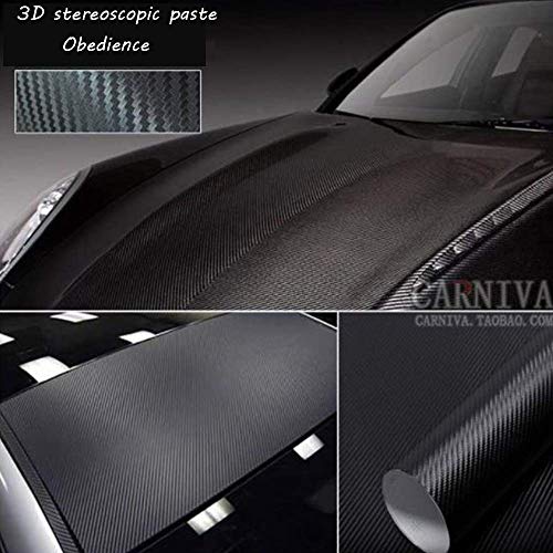 Adhesivo impermeable/Adhesivo impermeable de vinilo de fibra de carbono 3D Adecuado para automóviles/Pegatinas para Coche/Motocicleta Wrap/Diy / 1520mm x 300mm