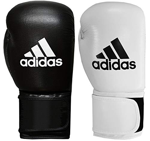 adidas adibc01 – Guantes de Boxeo para Hombre, Hombre, ADIBC01, Blanco y Negro