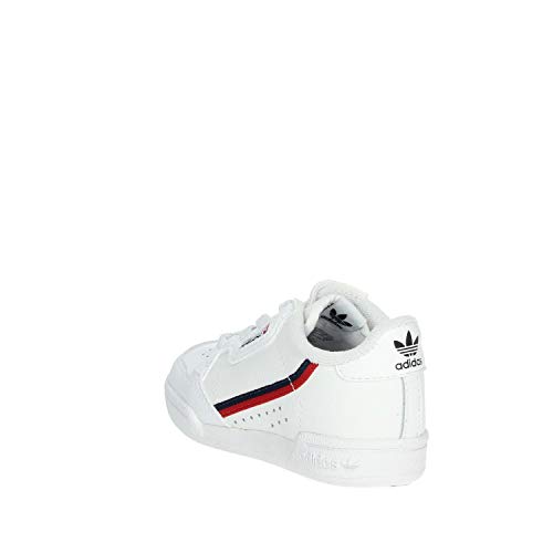 Adidas Continental 80 I, Zapatillas de Estar por casa Unisex niños, Blanco (Ftwbla/Escarl/Maruni 000), 20 EU