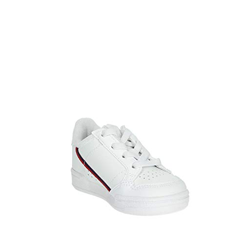 Adidas Continental 80 I, Zapatillas de Estar por casa Unisex niños, Blanco (Ftwbla/Escarl/Maruni 000), 20 EU