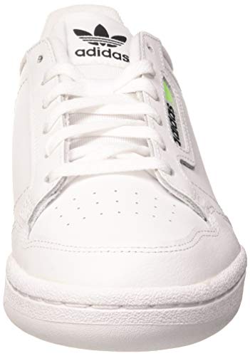 adidas Continental 80 J, Zapatillas de Gimnasio Unisex Niños, FTWR White/Signal Green/Core Black, 38 EU