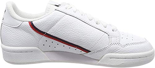 Adidas Continental 80, Zapatillas Hombre, Blanco (FTWR White/Scarlet/Collegiate Navy FTWR White/Scarlet/Collegiate Navy), 44 EU