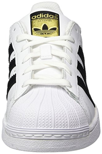 Adidas Originals Superstar, Zapatillas Unisex Niños, Blanco (Ftwr White/Core Black/Ftwr White), 36 2/3 EU