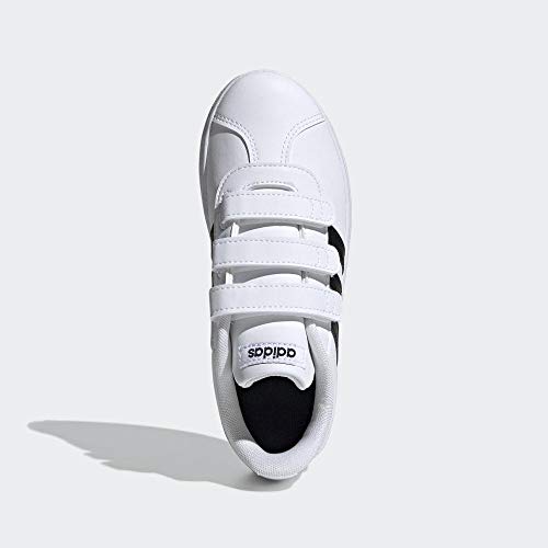 Adidas VL Court 2.0 CMF I, Zapatillas de Gimnasia, Blanco (FTWR White/Core Black/FTWR White FTWR White/Core Black/FTWR White), 26 EU