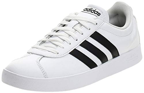 adidas VL Court 2.0, Zapatillas Hombre, Blanco (Footwear White/Core Black/Core Black 0), 44 EU