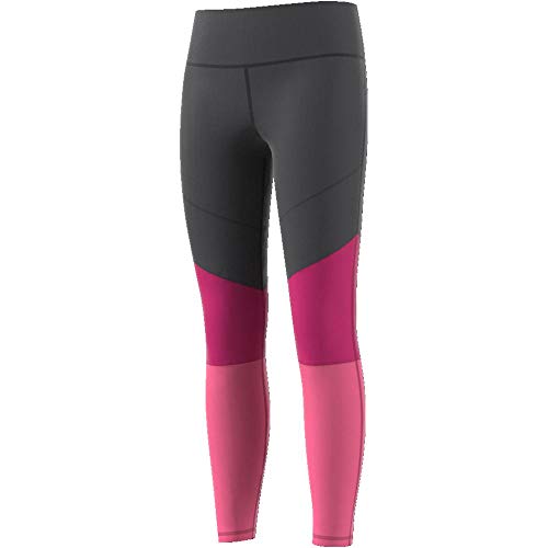 adidas YG TR BLD HR T Pantalones, Niñas, Grey Six/Semi Solar Pink/White, 1314