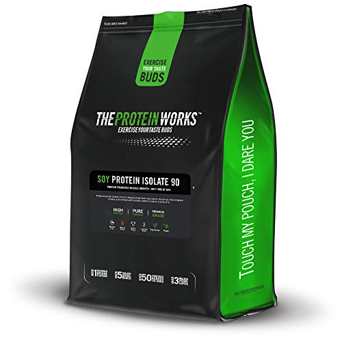 Aislado de Proteína de Soja en Polvo | 100% A Base de Plantas | Bajo en Grasa | Sin Azúcar Añadido | Sin Gluten | THE PROTEIN WORKS | Chocolate y Caramelo | 2kg