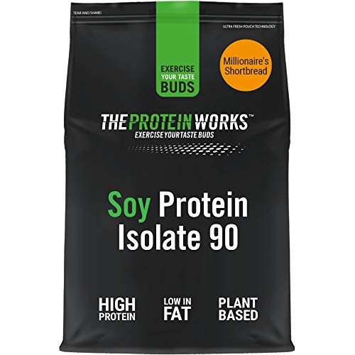 Aislado de Proteína de Soja en Polvo | 100% A Base de Plantas | Bajo en Grasa | Sin Azúcar Añadido | Sin Gluten | THE PROTEIN WORKS | Chocolate y Caramelo | 2kg