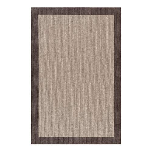 Alfombra vinílica Deblon – Alfombra de PVC Antideslizante y Resistente, Ideal para salón, Cocina, baño… ¡Disponible en Medidas Grandes y más Colores! (120cm x 180cm, Marrón Oscuro)