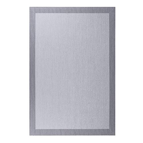 Alfombra vinílica Deblon – Alfombra de PVC Antideslizante y Resistente, Ideal para salón, Cocina, baño… ¡Disponible en Medidas Grandes y más Colores! (160cm x 230cm, Gris Claro)