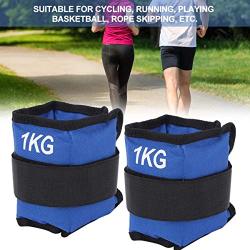 ALLPER Pack de 2 Pesas de 1 Kilo, 0,5 kg por Pesa. para Tobillos y/o muñecas, TAMAÑO: 28 x 10 cm. para Correr, Gimnasio, Footing. Correas Ajustables, Transpirable. Máxima Comodidad.