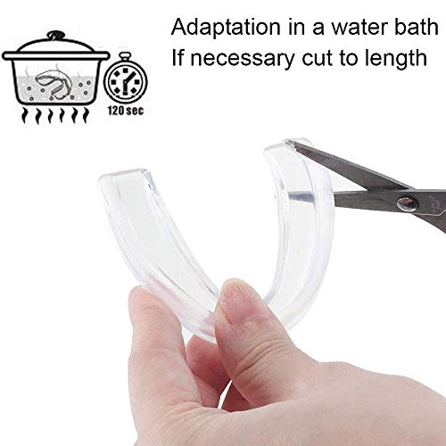 Amacoam Protector Bucal Boxeo Férula de Descarga Dental Transparente 5 Piezas Protector Bucal Sports Adulto para Deportes de Contacto Rugby MMA Football Karate Taekwondo Judo Sanda Hockey