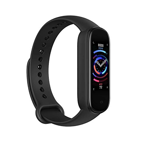 Amazfit Banda 5 Rastreador de ejercicios con Alexa incorporada Duración de la batería de 15 días Oxigeno en sangre Ritmo cardiaco Monitoreo del sueño Seguimiento de la salud de la mujer Pantalla