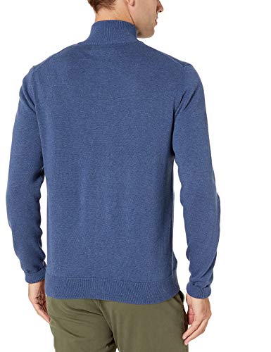 Amazon Essentials Cotton Full-Zip Sweater Sweaters, Azul Brezo, US (EU XL-XXL)