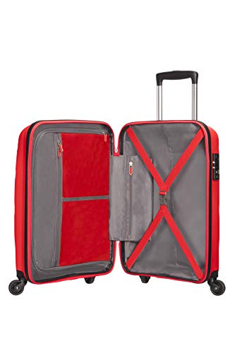 American Tourister - Bon Air - Spinner Equipaje de mano 55 cm, 32 L, Rojo (Magma Red)