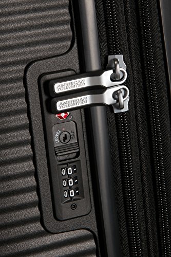 American Tourister Soundbox Spinner Equipaje de mano L (77 cm 110 L), Negro (Bass Black)