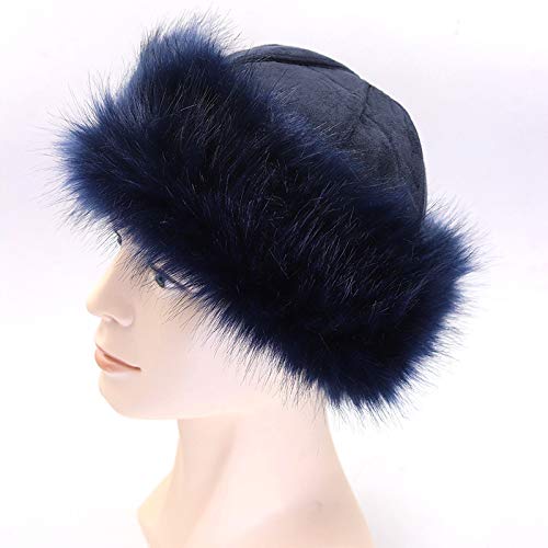 Amorar Gorro de piel sintética para hombre y mujer, estilo ruso