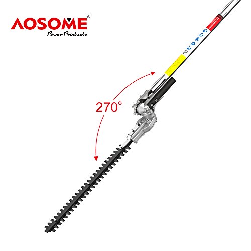 AOSOME Desbrozadora Gasolina Multifuncion 5 en 1 - Cortasetos Telescopica, Motosierras Podadora Altura, Poste de Extensión - 2 Tiempos (2,2kW 3HP 52CC), Herramienta de Exterior Jardinería Profesional