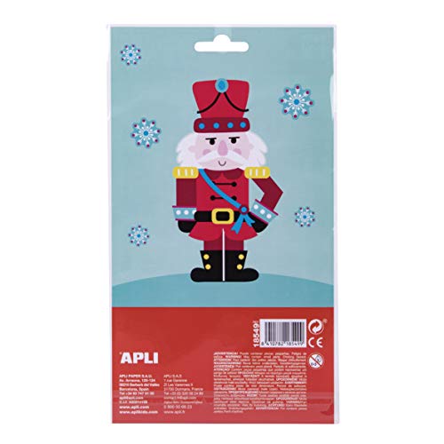 APLI Kids 18549 - Pegatinas Goma EVA Navidad Bolas de nieve 1 hoja