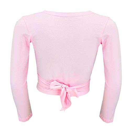 Aquarti Chaqueta Cruzada de Danza para Niñas, Rosa Claro, 134