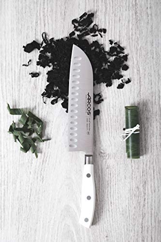 Arcos Riviera Blanc - Cuchillo Santoku, 180 mm (estuche)