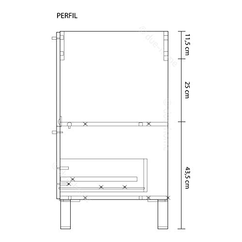 ARKITMOBEL 305412BO - Mueble de baño Urban, módulo de Lavabo con Espejo Color Blanco Brillo, Medidas: 80 x 80 x 45 cm de Fondo