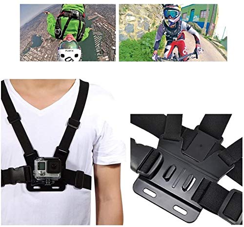 Arnés de Pecho para GoPro Correa Torso Pechera Ajustable Cinturón Elástico Pectoral Soporte Cámara