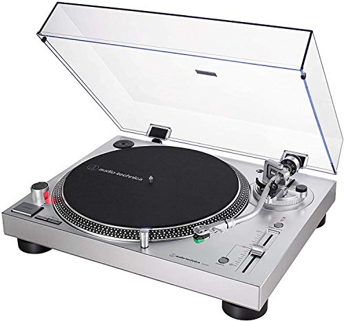 Audio-Technica AT-LP120X, Giradiscos de Tracción Directa (Analógico y USB), Plata