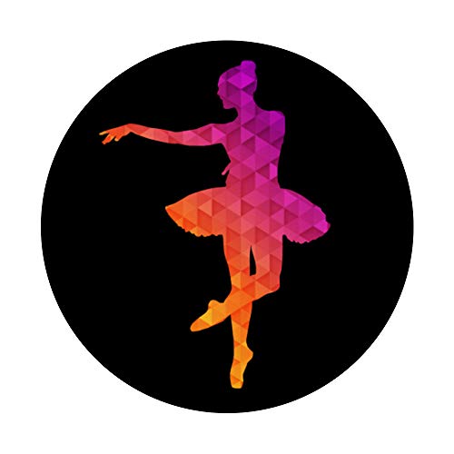 Ballet Dancer Geometric Pattern Design Cute Gifts PopSockets Agarre y Soporte para Teléfonos y Tabletas