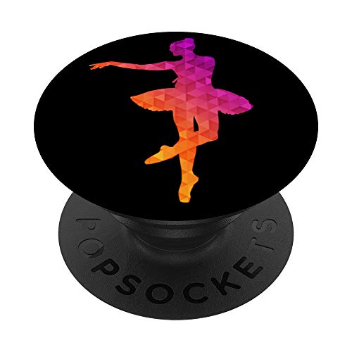 Ballet Dancer Geometric Pattern Design Cute Gifts PopSockets Agarre y Soporte para Teléfonos y Tabletas