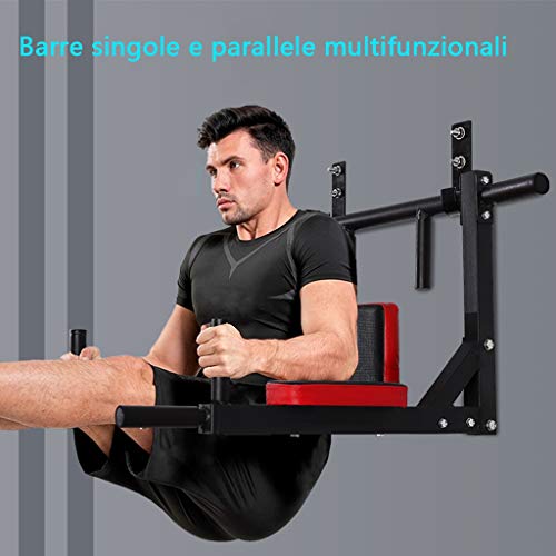 Barra Horizontal Dispositivo Pull-up Multifuncional Barra Horizontal Interior Pared de la casa punzonado de Pared Fija Barras paralelas Equipos de Gimnasia artículos Deportivos Ejercicio en el hogar