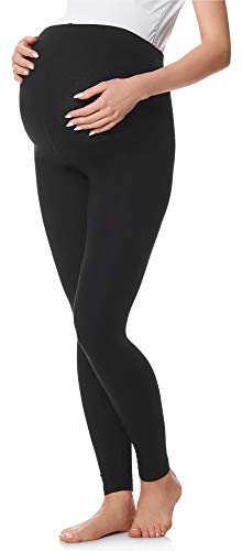 Be Mammy Leggins Premamá Embarazo Ropa Deporte BE20-230 (Negro, L)