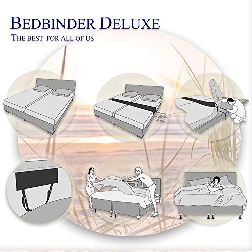 Bedbinder Deluxe Cuña Unir Colchones Blanco 60cm. Detenga El Deslizamiento De Los Colchones con Esta Conector De Camas Y Unir Dos Colchones Banda para Unir Colchones Amor Puente