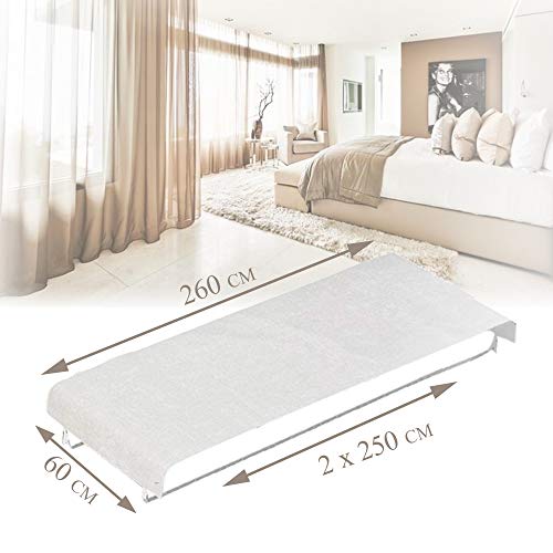 Bedbinder Deluxe Cuña Unir Colchones Blanco 60cm. Detenga El Deslizamiento De Los Colchones con Esta Conector De Camas Y Unir Dos Colchones Banda para Unir Colchones Amor Puente