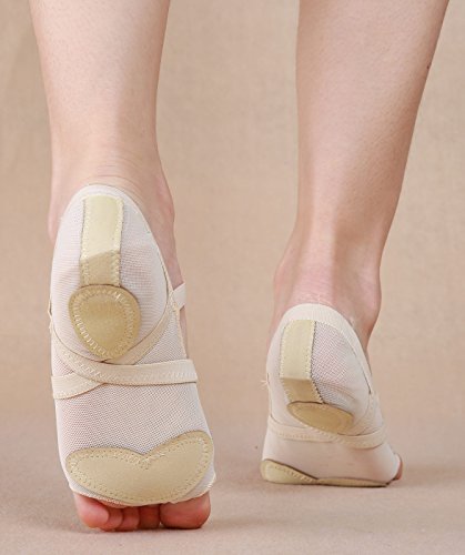 BELLYQUEEN Almohadillas Ballet Protector Pie Zapatillas Danza Cojín de Dedos - Beige XL 39-40