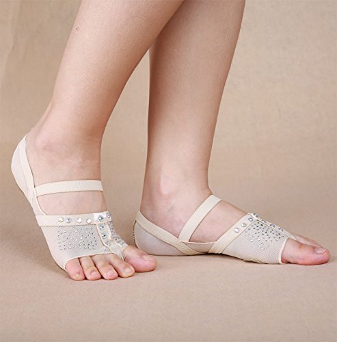 BELLYQUEEN Almohadillas Ballet Protector Pie Zapatillas Danza Cojín de Dedos - Beige XL 39-40