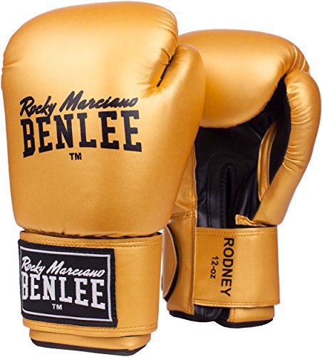 BenLee Boxhandschuhe Training Gloves Rodney Vendas de Boxeo, Unisex Adulto, Dorado Pom Pom, 10 oz