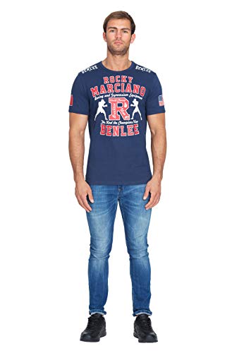 BENLEE Rocky Marciano T-Shirt Trägerhemd Gymnasium Camiseta, Hombre, Azul Marino, S