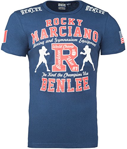 BENLEE Rocky Marciano T-Shirt Trägerhemd Gymnasium Camiseta, Hombre, Azul Marino, S