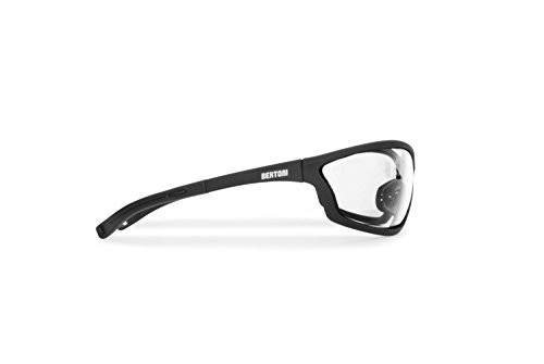 BERTONI Lunettes Sport de Vue avec Clip pour Verres Correcteurs - Lunettes de Cyclisme VTT MTB Moto Ski Running AF100 Italy