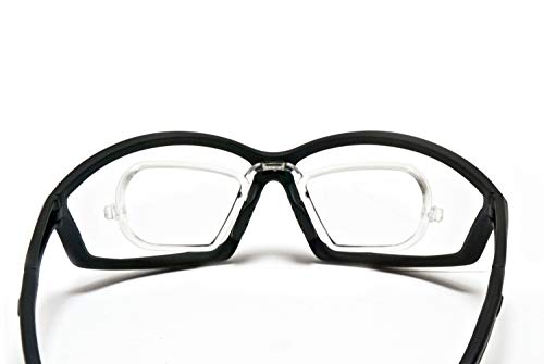 BERTONI Lunettes Sport de Vue avec Clip pour Verres Correcteurs - Lunettes de Cyclisme VTT MTB Moto Ski Running AF100 Italy